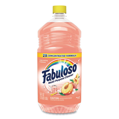 Multi-Use Cleaner, Peach Scent, 56 oz Bottle, 6/Carton