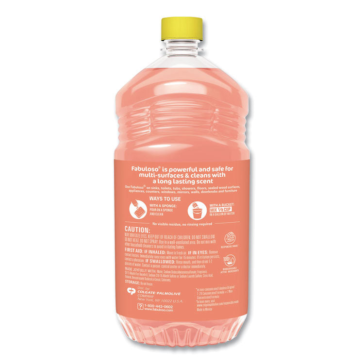 Multi-Use Cleaner, Peach Scent, 56 oz Bottle, 6/Carton