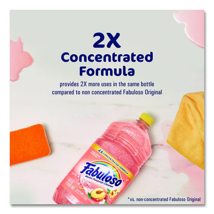 Multi-Use Cleaner, Peach Scent, 56 oz Bottle, 6/Carton