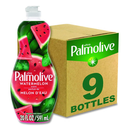 Dishwashing Liquid, Watermelon Scent, 20 oz Bottle, 9/Carton