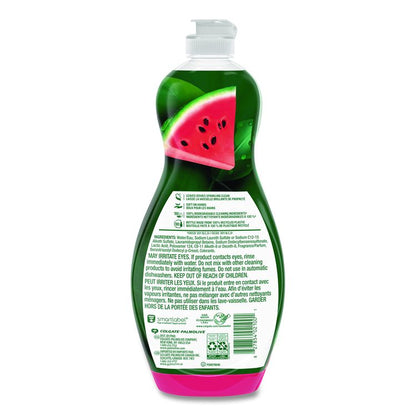 Dishwashing Liquid, Watermelon Scent, 20 oz Bottle, 9/Carton