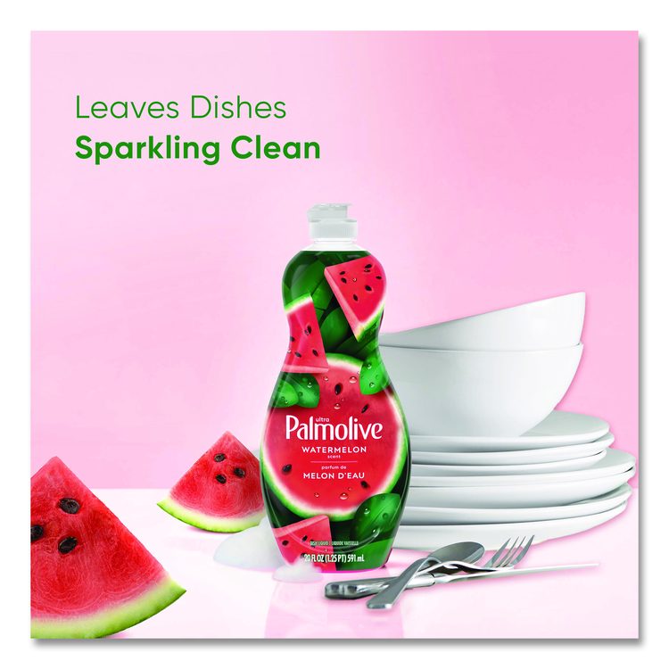 Dishwashing Liquid, Watermelon Scent, 20 oz Bottle, 9/Carton