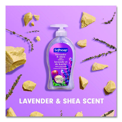 Liquid Hand Soap Pumps, Lavender Shea Scent, 6/Carton