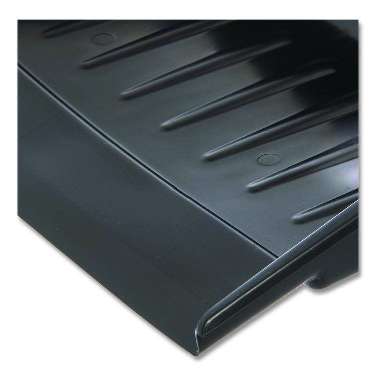 Flo-Pac Flexible Plastic Dustpan, 8 x 12, Plastic, Black