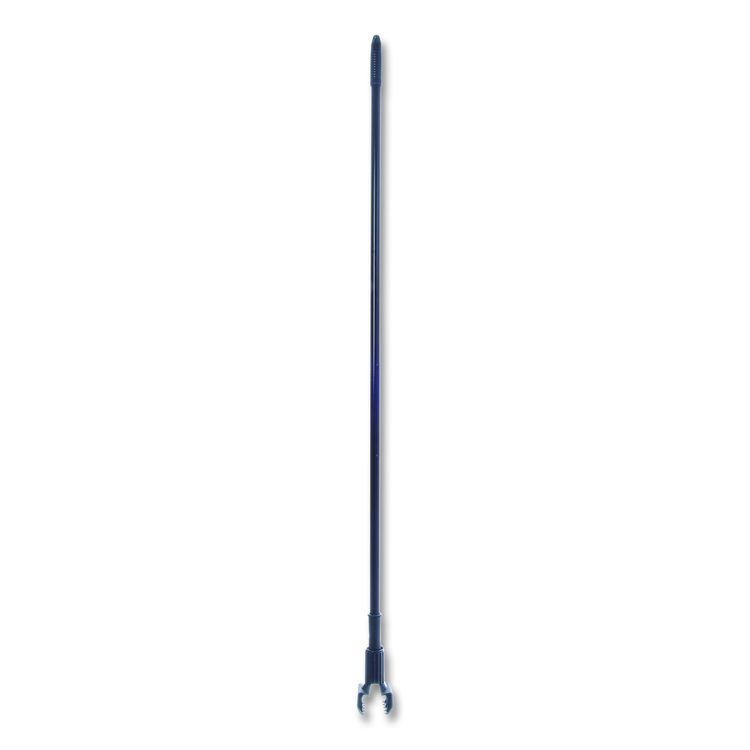 Vinyl Coated Jaw Style Metal Mop Handle, 1" dia x 60", Black