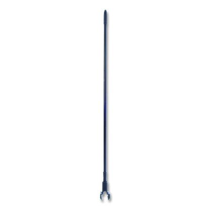 Vinyl Coated Jaw Style Metal Mop Handle, 1" dia x 60", Black