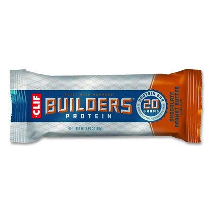 Builders Protein Bar, Variety Pack, Chocolate Mint/Chocolate Peanut Butter, 2.4 oz Bar, 18 Bars/Box