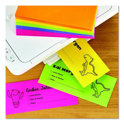 Bulk Envelopes, #10, Bankers Flap, Gummed Closure, Assorted Colors, 200/Pack