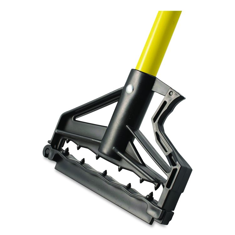 Sparta Spectrum Quik-Release Fiberglass Mop Handle, 1" dia x 60", Yellow
