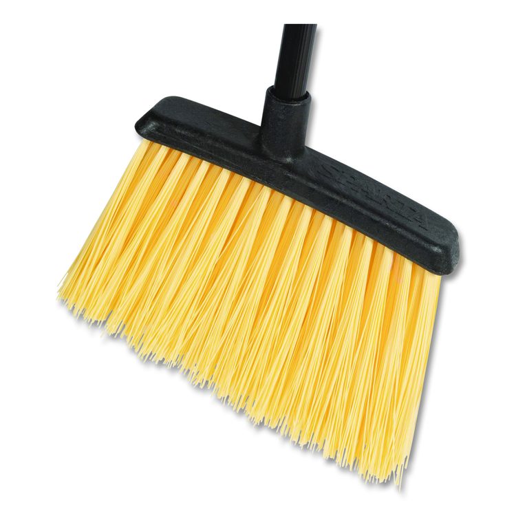 Duo-Sweep Unflagged Heavy Duty Angle Broom, 55" Length, Black/Yellow