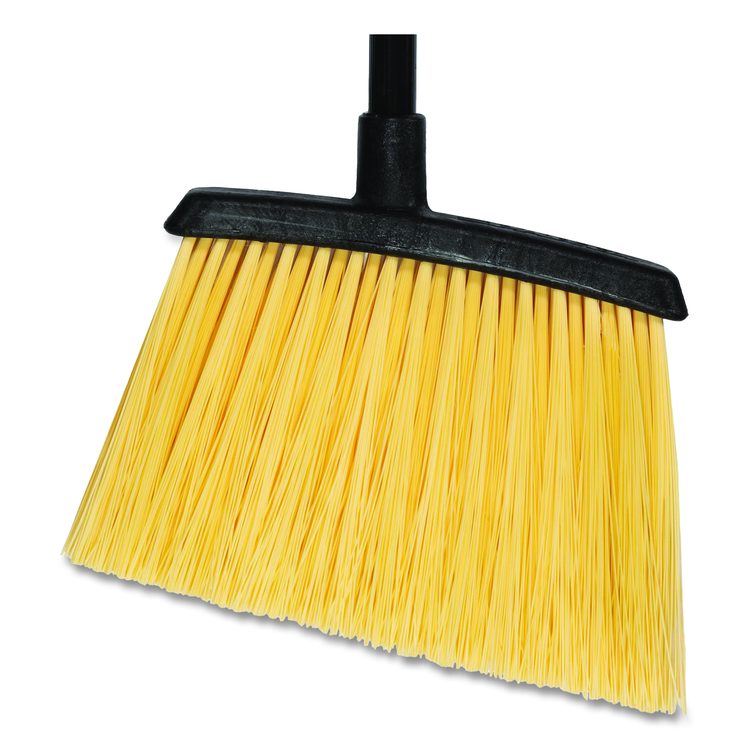 Duo-Sweep Unflagged Heavy Duty Angle Broom, 55" Length, Black/Yellow