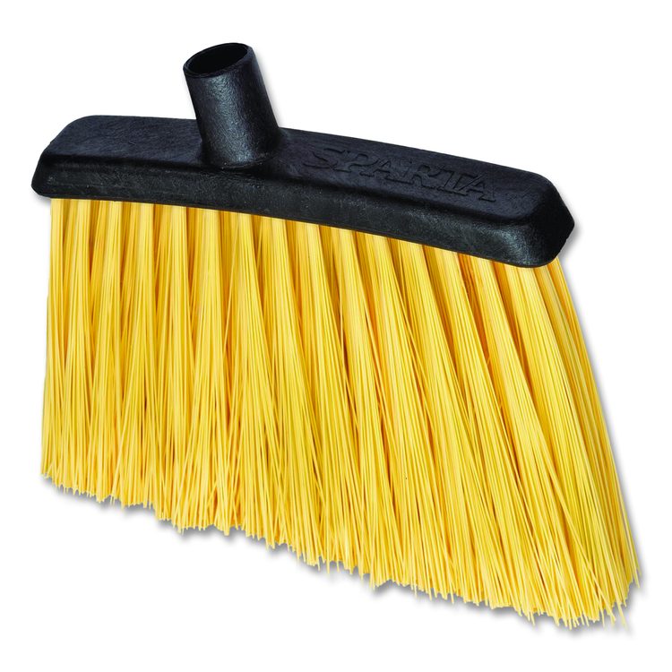 Duo-Sweep Unflagged Heavy Duty Angle Broom, 55" Length, Black/Yellow