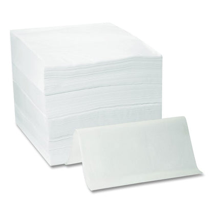 Flat Linen Replacement Dinner Napkin, 1-Ply, 16 x 15, White, 1,000/Carton