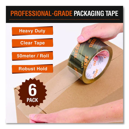 Pro-Grade Packaging Tape, 3" Core, 1.88" x 54.6 yds, Clear, 6/Pack