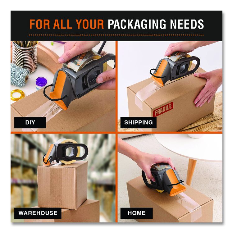 Pro-Grade Packaging Tape, 3" Core, 1.88" x 54.6 yds, Clear, 6/Pack