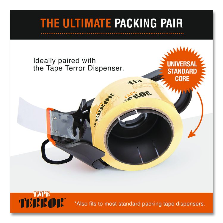 All Purpose Packaging Tape, 3" Core, 1.88" x 54.6 yds, Clear, 6/Pack