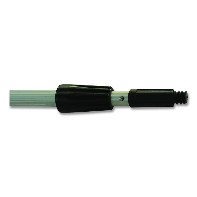 Aluminum Extension Pole, Two Sections, 8 ft, Silver/Black