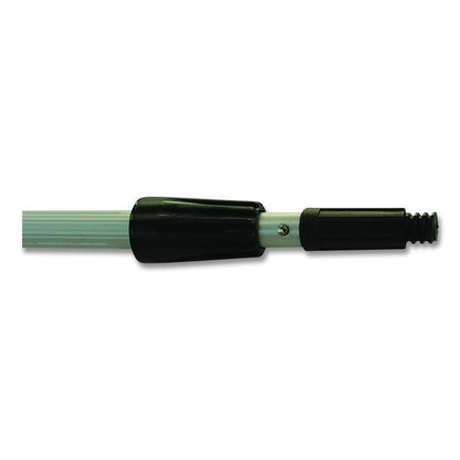 Aluminum Extension Pole, Two Sections, 8 ft, Silver/Black
