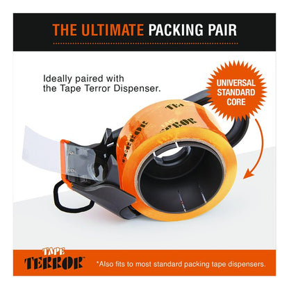 Heavy-Duty Packaging Tape, 3" Core, 1.88" x 54.6 yds, Clear, 6/Pack