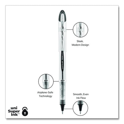 Refill for Vision Elite Roller Ball Pens, Bold Conical Tip, Black Ink, 2/Pack