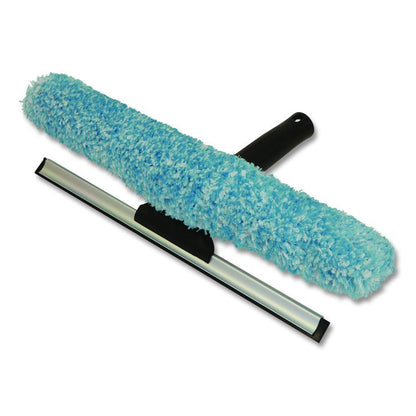 Combo Window Washer and Squeegee, 12" Wide Blade, Black