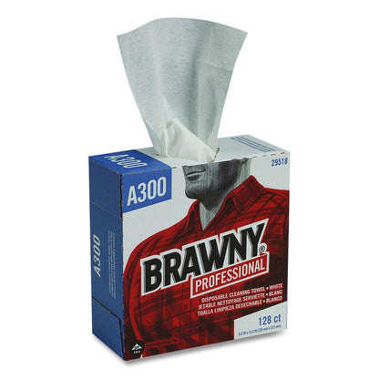 Airlaid Medium Duty Wipers, Cloth, 1-Ply, 9.2 x 12.4, Unscented, White, 128/Box, 10 Boxes/Carton