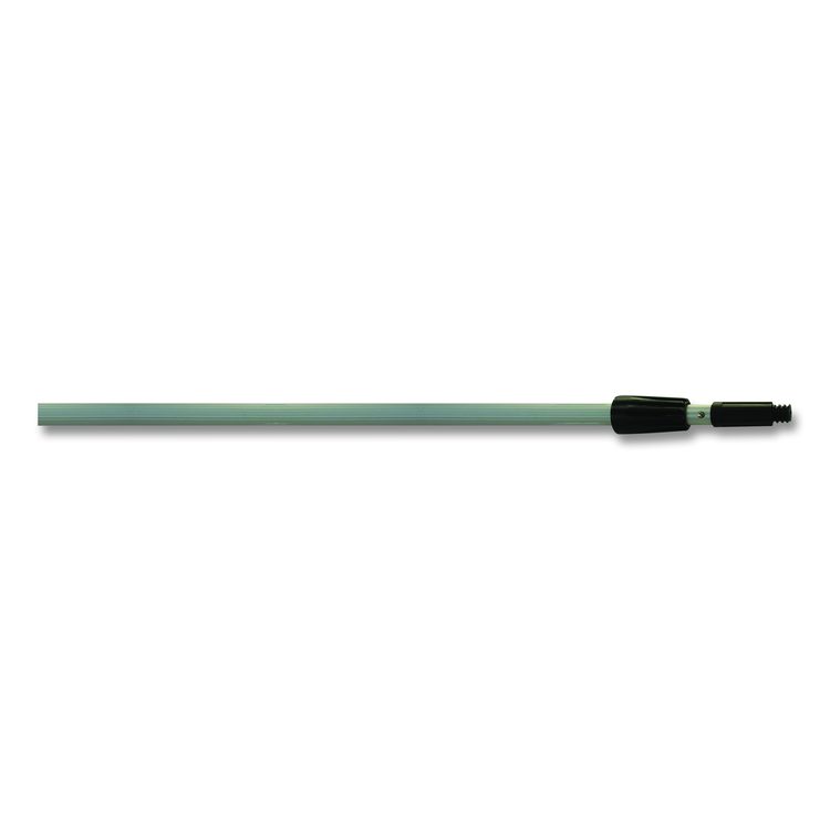 Aluminum Extension Pole, Two Sections, 8 ft, Silver/Black
