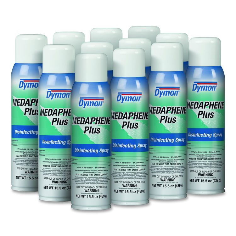 Medaphene Plus Disinfectant Spray, 15.5 oz Aerosol Spray, 12/Carton