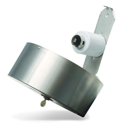 Stainless Steel Jumbo Roll Tissue Dispenser, 10.75 x 4.44 x 10.75, Stainless Steel