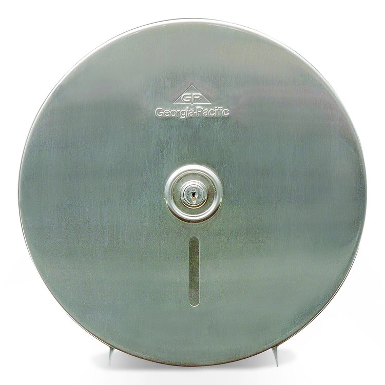 Stainless Steel Jumbo Roll Tissue Dispenser, 10.75 x 4.44 x 10.75, Stainless Steel