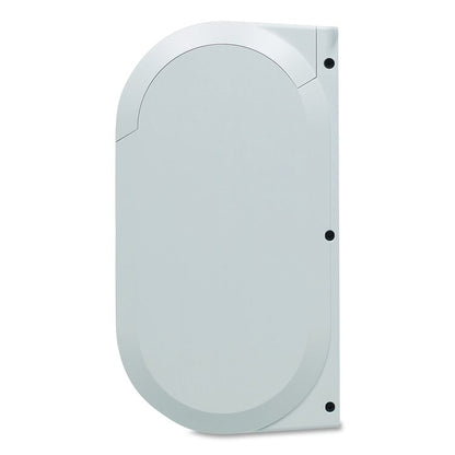 Compact Vertical Double-Roll Coreless Tissue Dispenser, 14.06 x 6.69 x 8.19, White