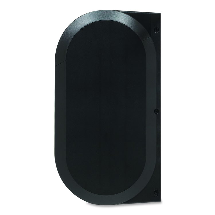 Compact Vertical Double Roll Coreless Tissue Dispenser, 14.06 x 6.69 x 8.19, Black