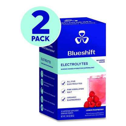 Electrolyte Lemon Raspberry Drink Mix, 0.24 oz Packets, 10/Pack, Yields 14 oz per Packet, 2 Packs/Carton