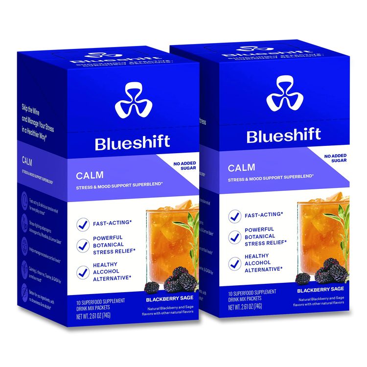Calm Blackberry Sage Drink Mix, 0.23 oz Packets, 10/Pack, Yields 14 oz per Packet, 2 Packs/Carton