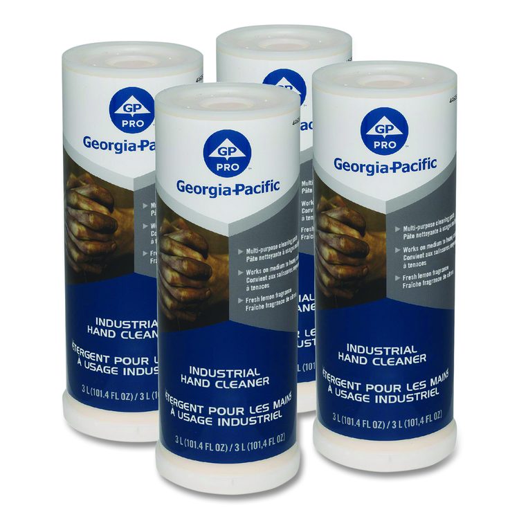Industrial Hand Cleaner, Lemon Scent, 300 mL, 4/Carton