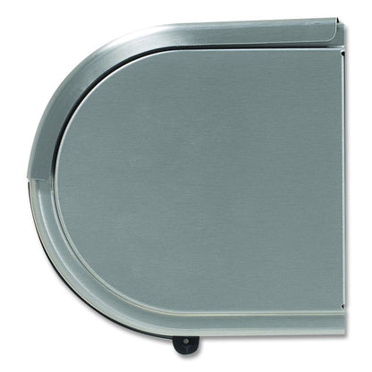 Compact Coreless Side-by-Side Double Roll Tissue Dispenser, 10.13 x 6.75 x 7.13, Stainless Steel