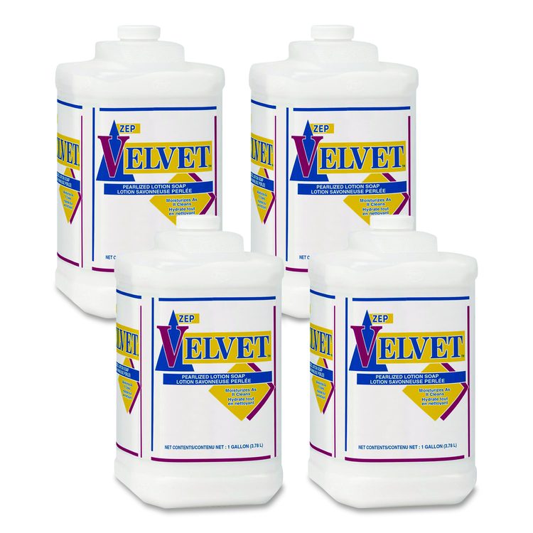 Velvet Lotion Soap, Pleasant Scent, 1 gal Bottle, 4/Carton