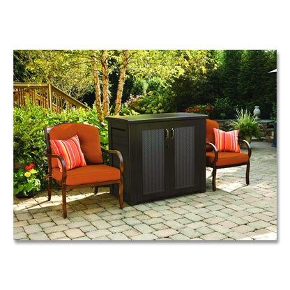 Bridgeport Storage Cabinet, 16.44 cu ft, 4 ft x 2 ft x 3 ft, Black Oak