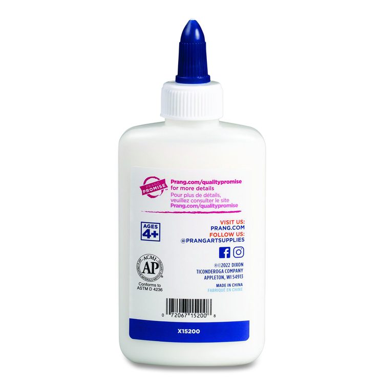 Washable Liquid White School Glue, 4.4 oz, Dries Clear