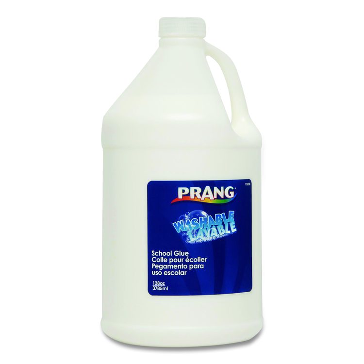 Washable Liquid White School Glue, 128 oz, Dries Clear