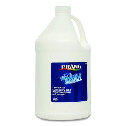 Washable Liquid White School Glue, 128 oz, Dries Clear