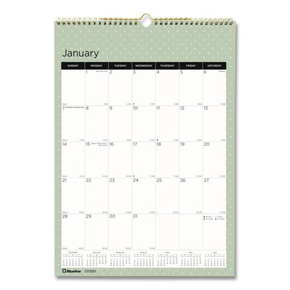12-Month Wall Calendar, Minimalistic Artwork, 12 x 17, White/Multicolor Sheets, 12-Month (Jan to Dec): 2026