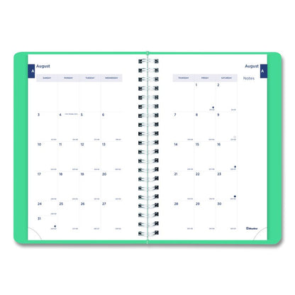 Academic Daily/Monthly Planner, 8 x 5, Blue Cover, 12-Month (Aug to July): 2025 to 2026