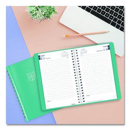 Academic Daily/Monthly Planner, 8 x 5, Blue Cover, 12-Month (Aug to July): 2025 to 2026