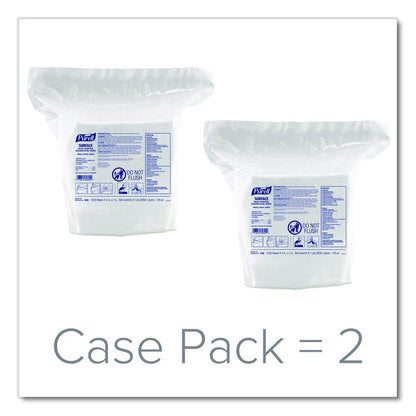 Surface Multi-Purpose Disinfecting Wipes, 1-Ply, 5 x 7, Fresh Citrus, White, 2/Carton