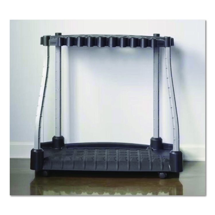 FastTrack Garage Tool Tower Rack, Plastic, Holds Up to 40 Tools, 38" x 20.5" x 34.4", Black