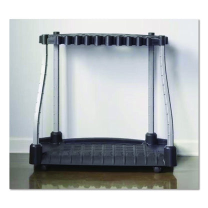FastTrack Garage Tool Tower Rack, Plastic, Holds Up to 40 Tools, 38" x 20.5" x 34.4", Black