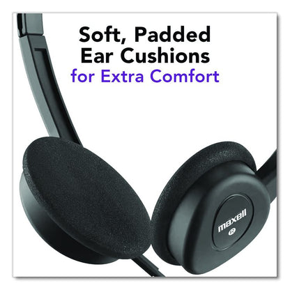 HP100 Headphone with Mic, Black