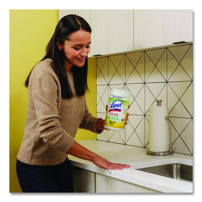 Disinfecting Wipes II Fresh Citrus, 1-Ply, 7 x 7.25, White, 70 Wipes/Canister, 6 Canisters/Carton