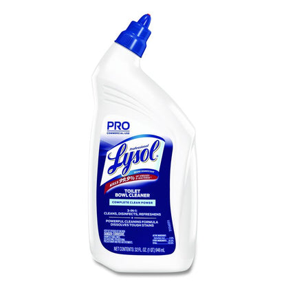 Disinfectant Toilet Bowl Cleaner, Wintergreen Scent, 32 oz Bottle, 12/Carton
